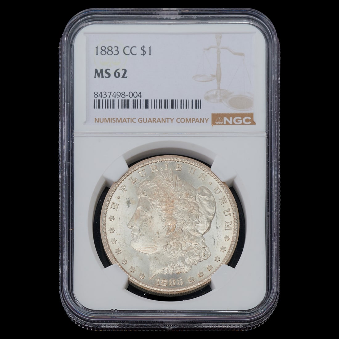 1883 Carson City Morgan Dollar, MS62: 1883 Carson City Morgan Dollar, MS62