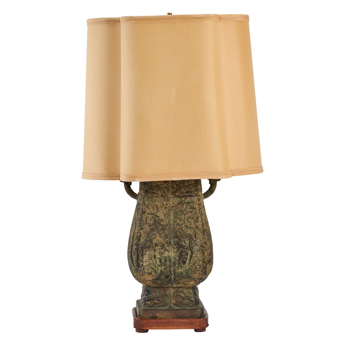A Chinese Bronze Vessel Mounted as a Lamp (1 of 5)