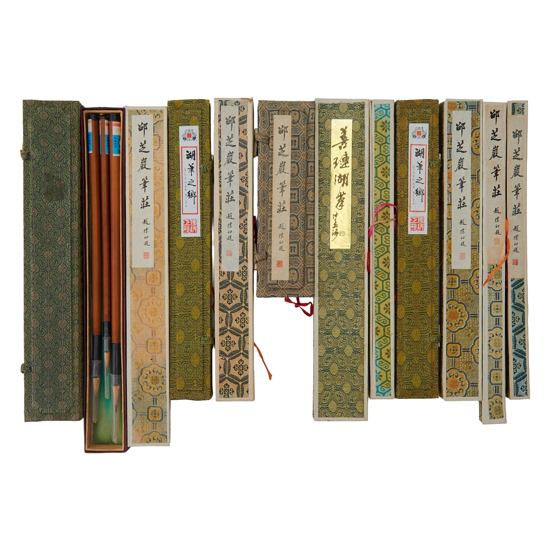 A Group of Chinese Calligraphy Brushes, 20th Century (1 of 3)