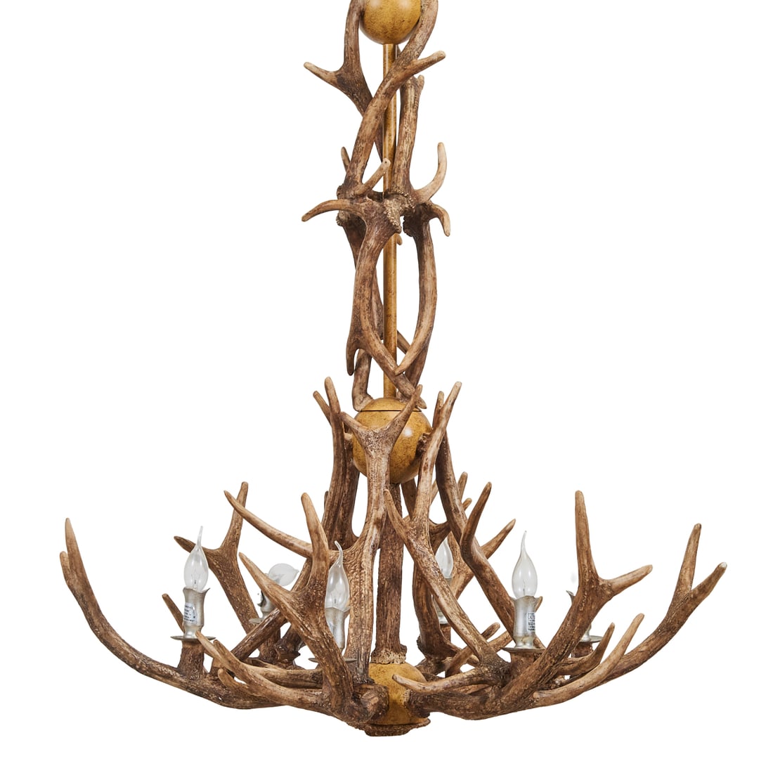 Rustic Six Light Antler Chandelier - 2