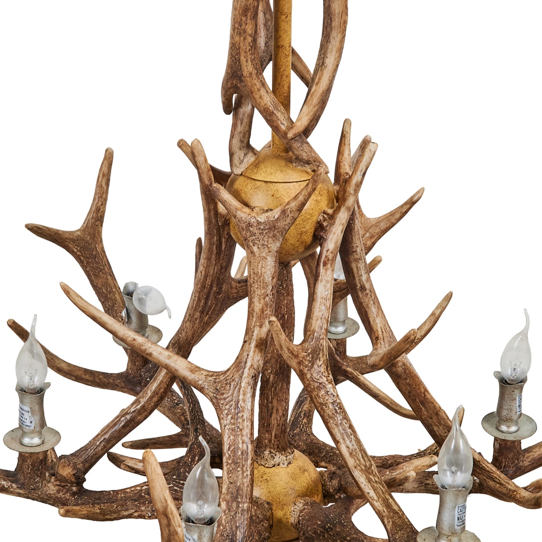 Rustic Six Light Antler Chandelier - 3