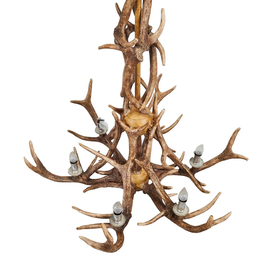 Rustic Six Light Antler Chandelier - 5