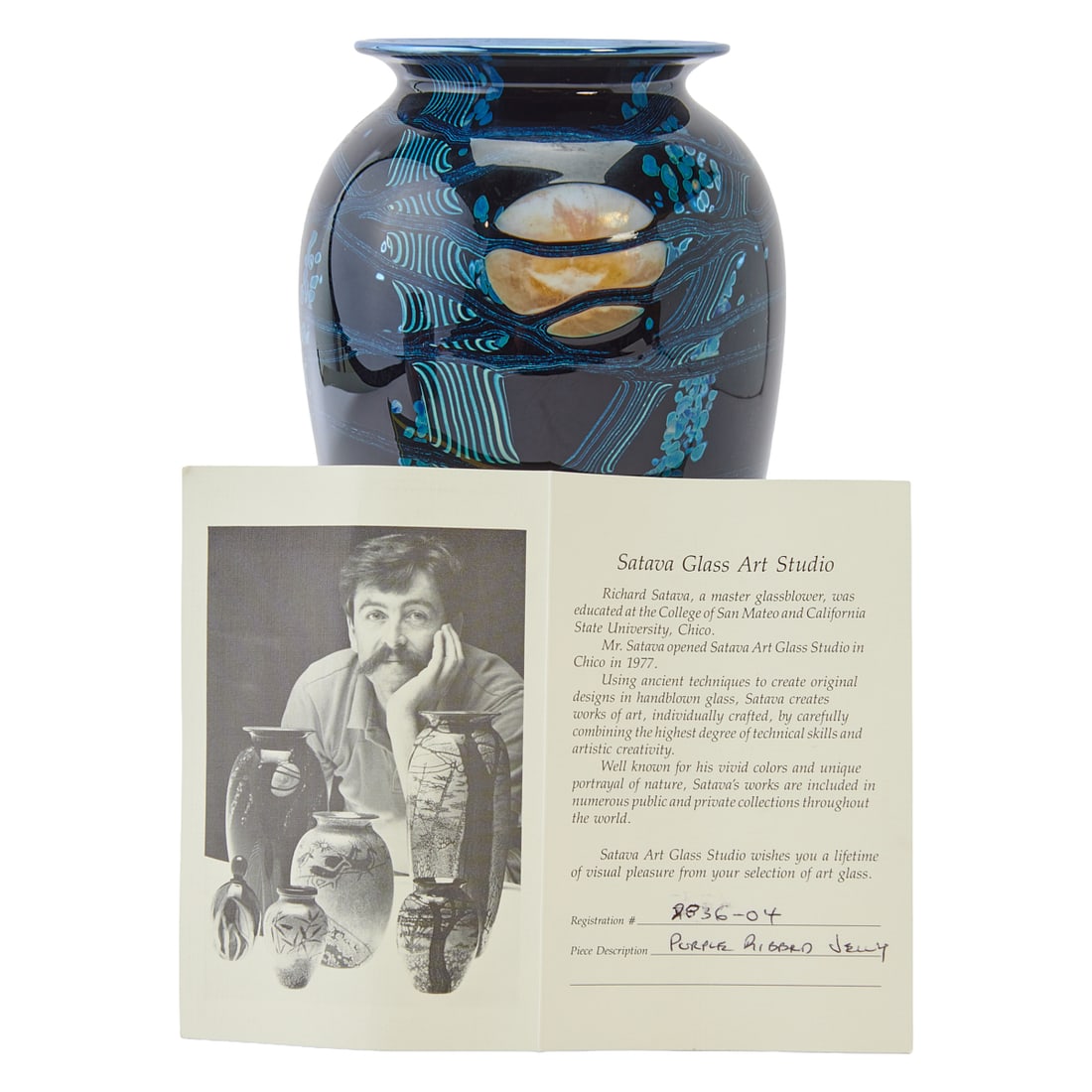 Three Studio Glass Vases - 9
