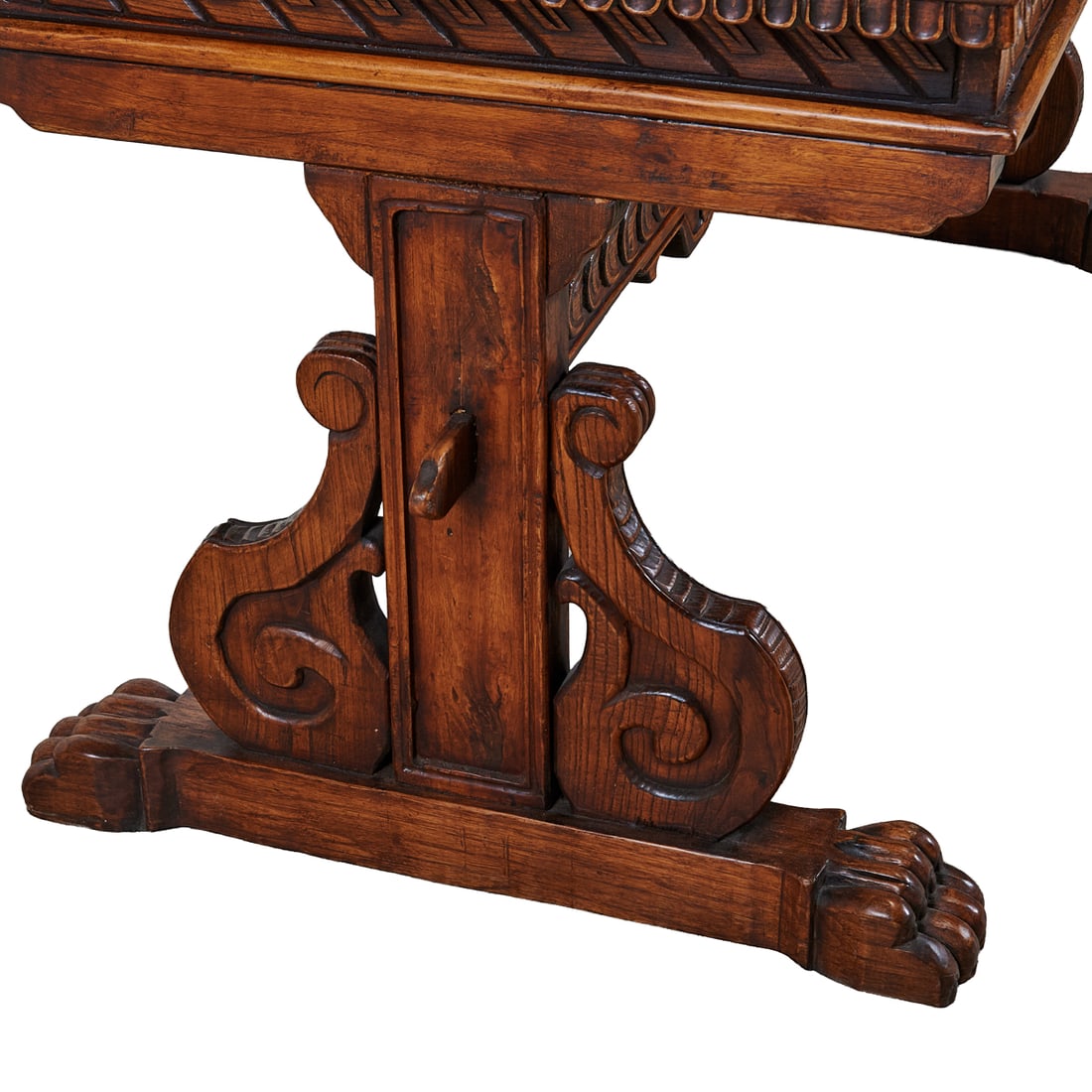 Renaissance Style Single Drawer Table - 4