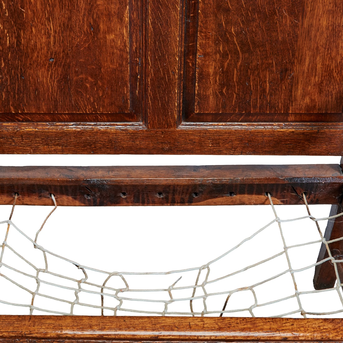 Georgian Style Oak High Back Settle - 4