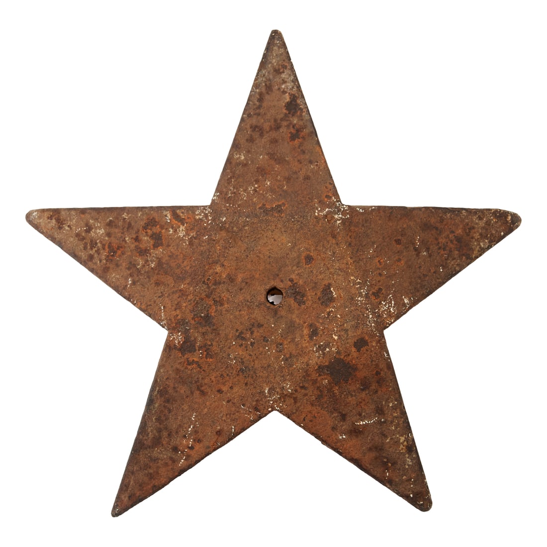 Vintage Holladay Star Windmill Weight: Vintage Holladay Star Windmill Weight, with hole to center to design.;{Approximate dimensions:; 15" high and wide x 2 7/8" deep.}.