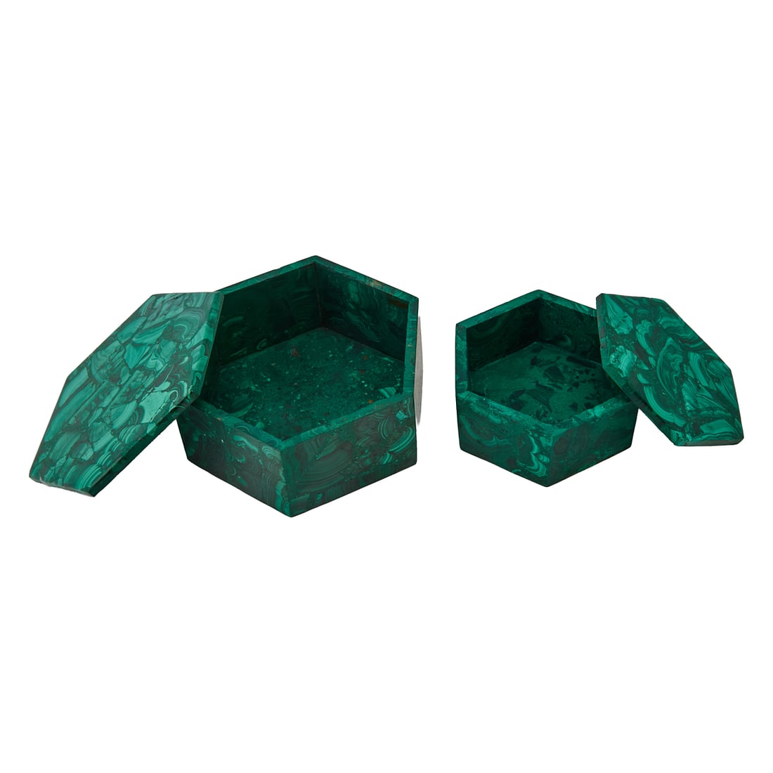 Five Malachite Boxes - 5
