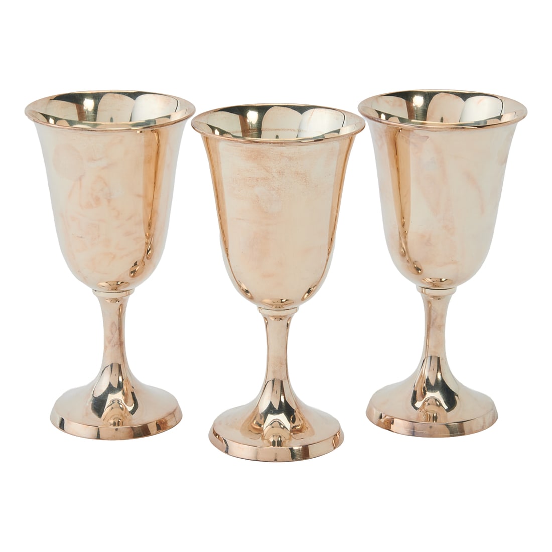 Eight Sterling Silver Goblets