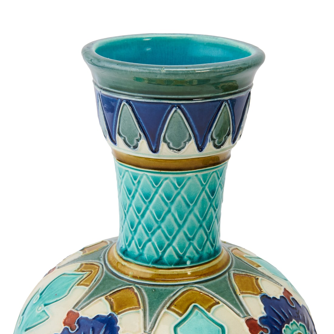 Four Burmantofts Faience Vases - 3