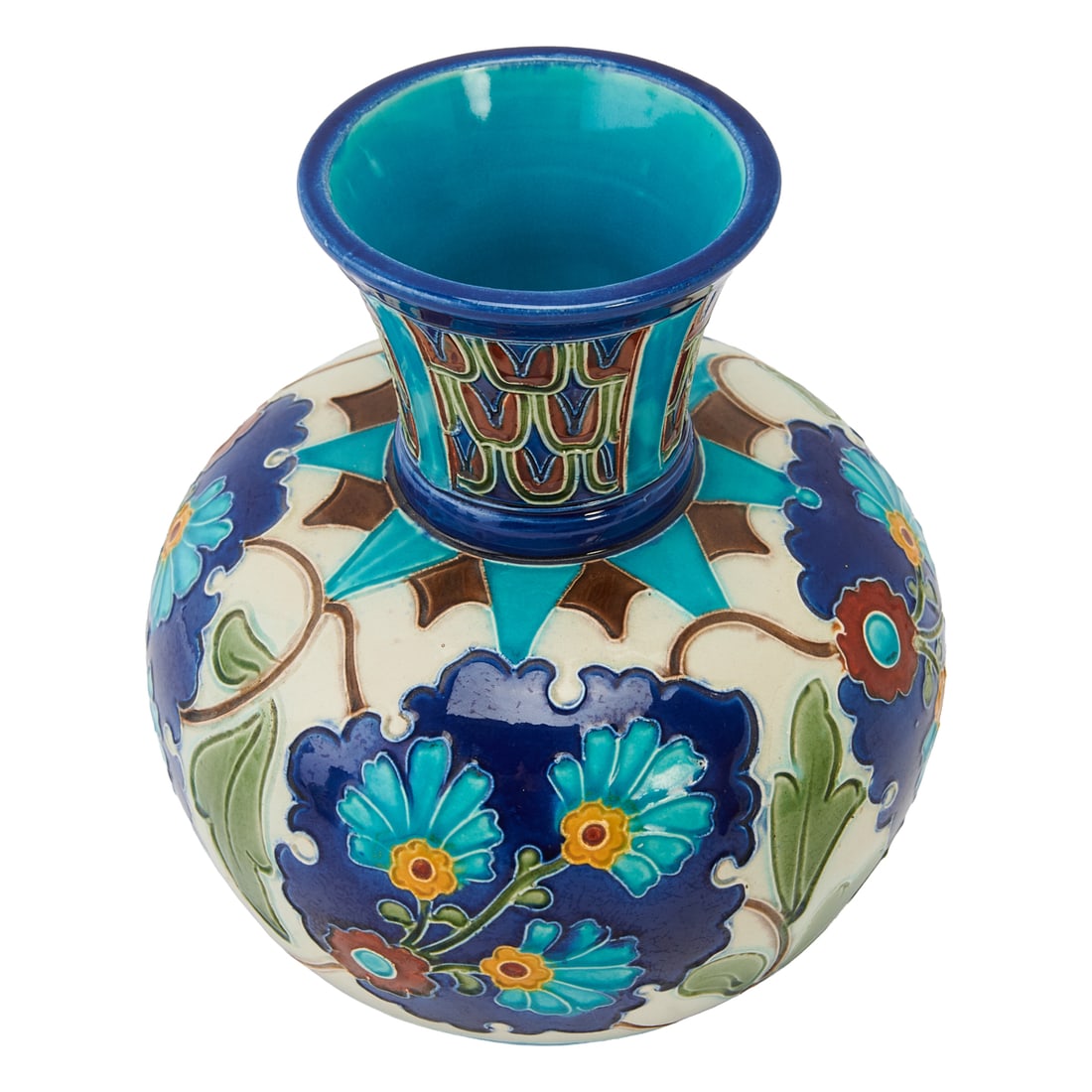 Four Burmantofts Faience Vases - 7