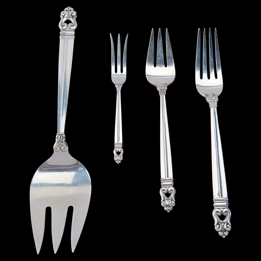 International Royal Danish Pattern Sterling Flatware - 2
