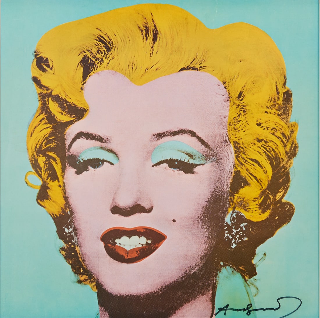 A Signed Warhol, Tate Gallery, Marilyn Monroe, Poster: A Signed Warhol: The Tate Gallery, Marilyn Monroe. After Andy Warhol (American 1928-1987), "Marilyn,";offset lithograph exhibition poster. Andy Warhol: Marilyn Monroe 1964, Published by the Tate Galle