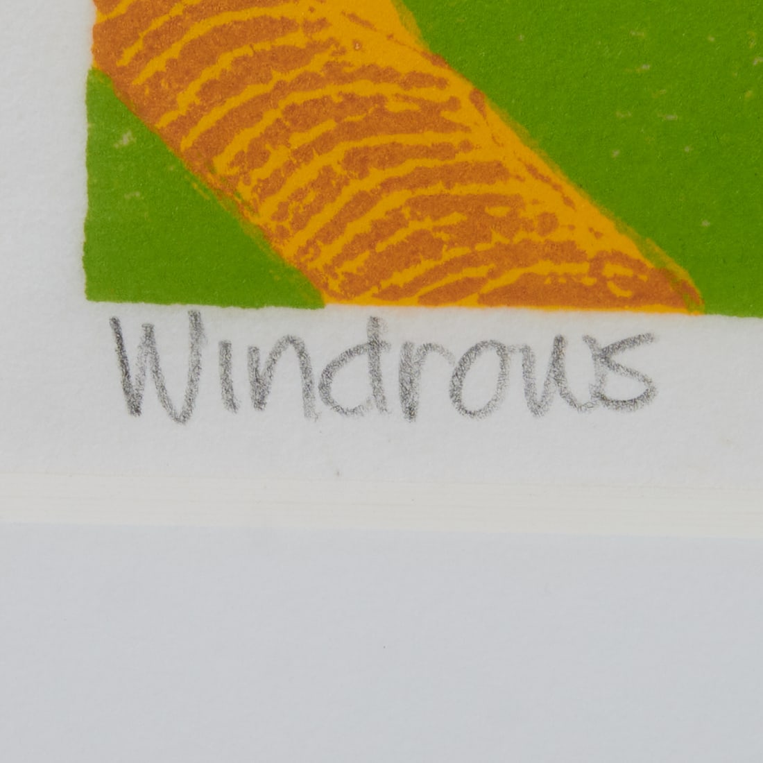 Sabra Field, Windrows, Woodcut - 4
