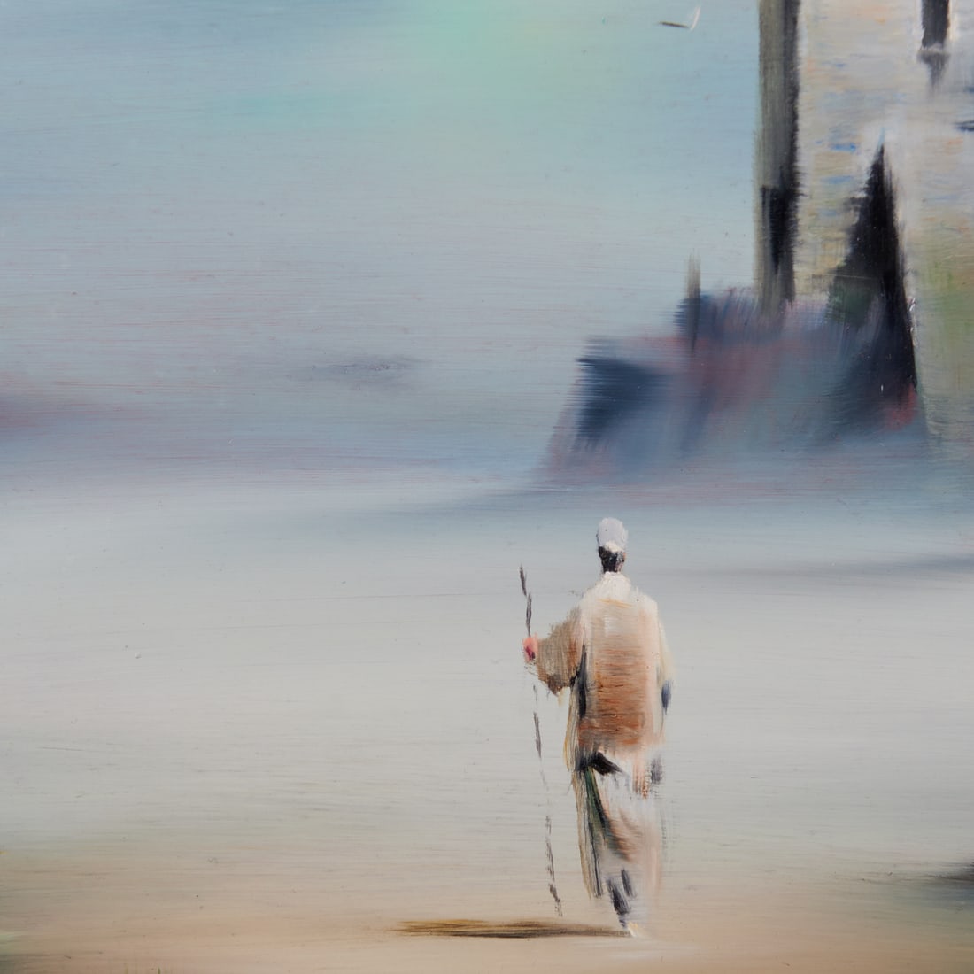 Robert Watson, The Prophet, Oil on Panel - 3