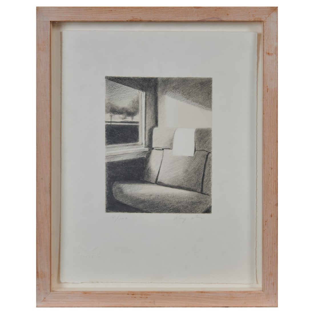 John Register, Train Interior, Lithograph - 2
