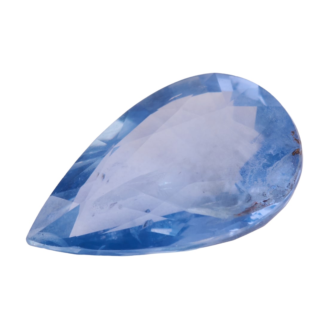 Unmounted Sapphire: Unmounted Sapphire. The unmounted pear-cut sapphire weighing approximately 1.95 ct. and measuring approximately 10 x 6.7 mm.