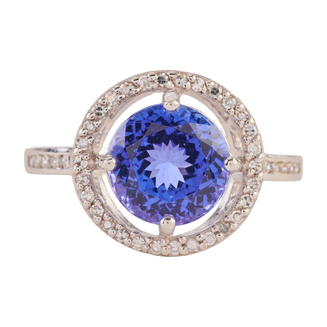 Tanzanite, Diamond, 18k White Gold Ring (1 of 4)