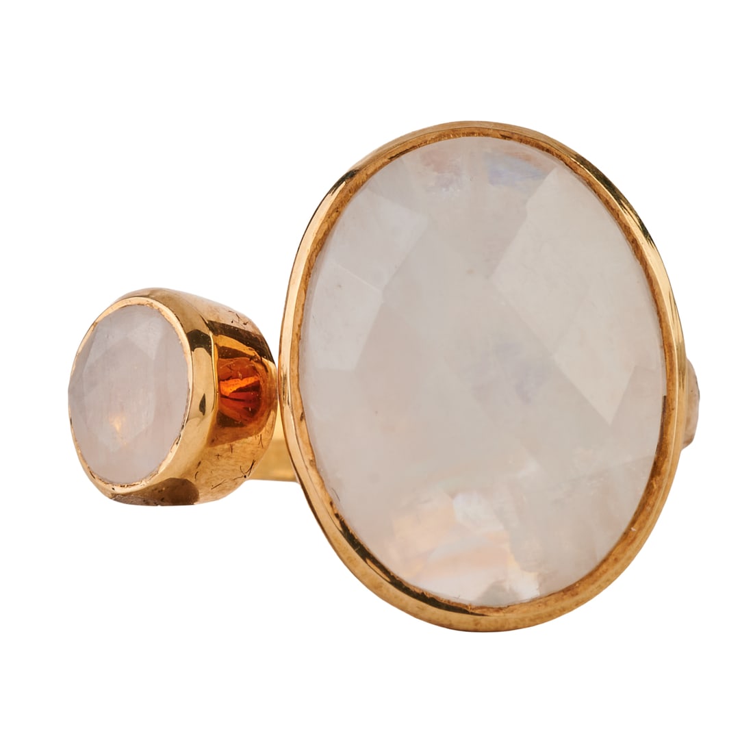 Moonstone, Vermeil Cuff Ring