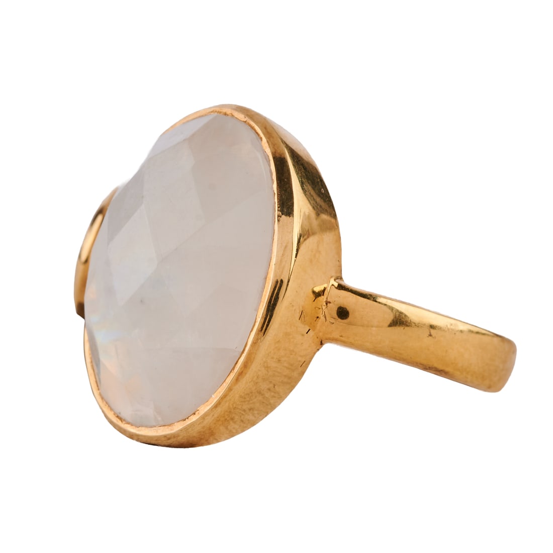 Moonstone, Vermeil Cuff Ring - 3