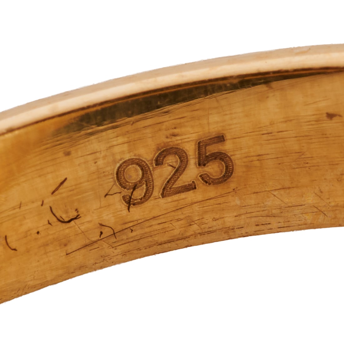 Moonstone, Vermeil Cuff Ring - 6