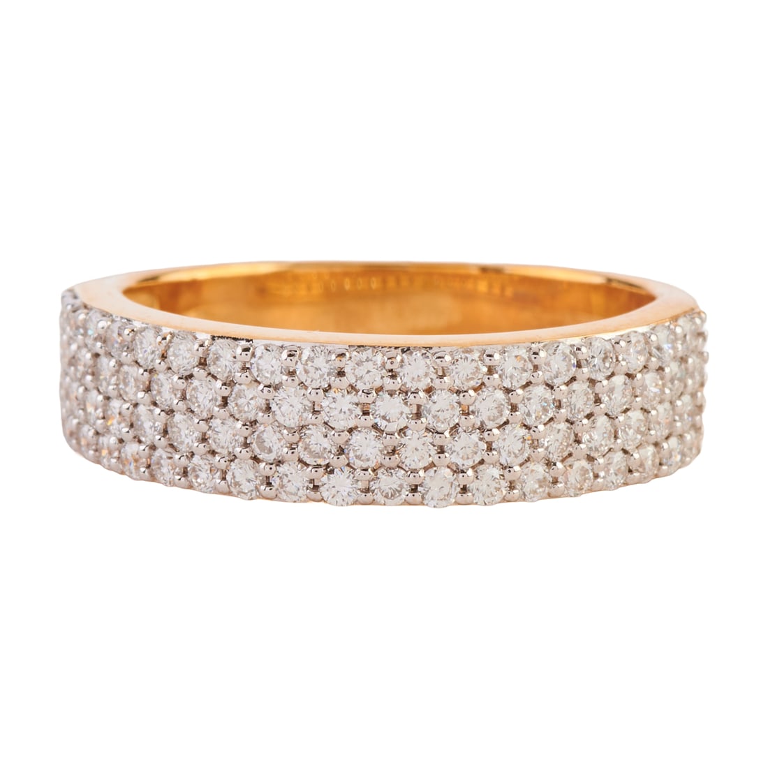 Diamond, 18k Yellow Gold Band (1 of 4)