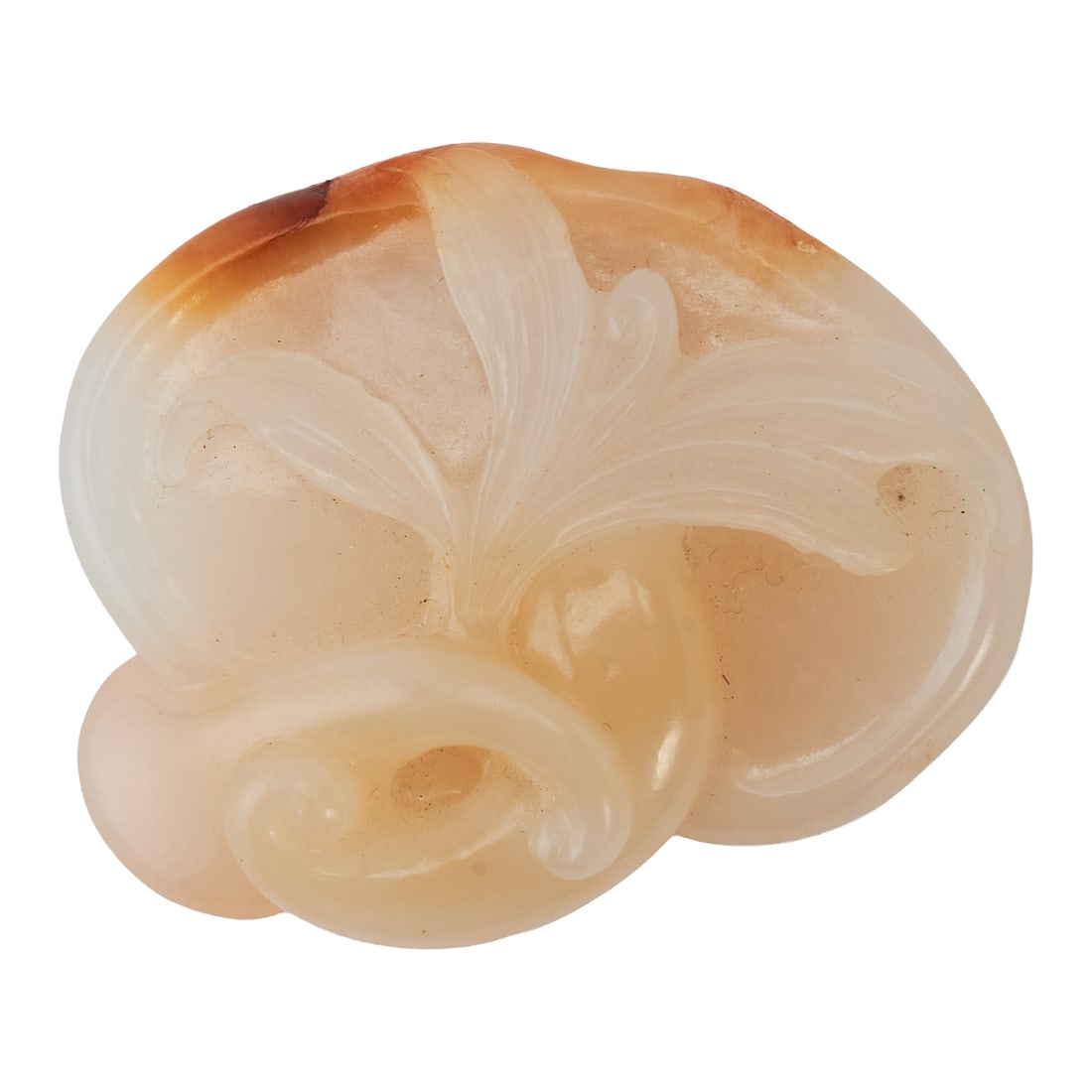 A Hetian Jade “Junzi Ruyi?? Pendant, Middle Qing Dynasty: A Hetian Jade "Junzi Ruyi" Pendant, Middle Qing Dynasty. {L 2 ;x W 1 5/8 x D 1/4 inches}.Provenance: From the collection of the distinguished San Francisco collector Irving Freedenberg, known as "Bill