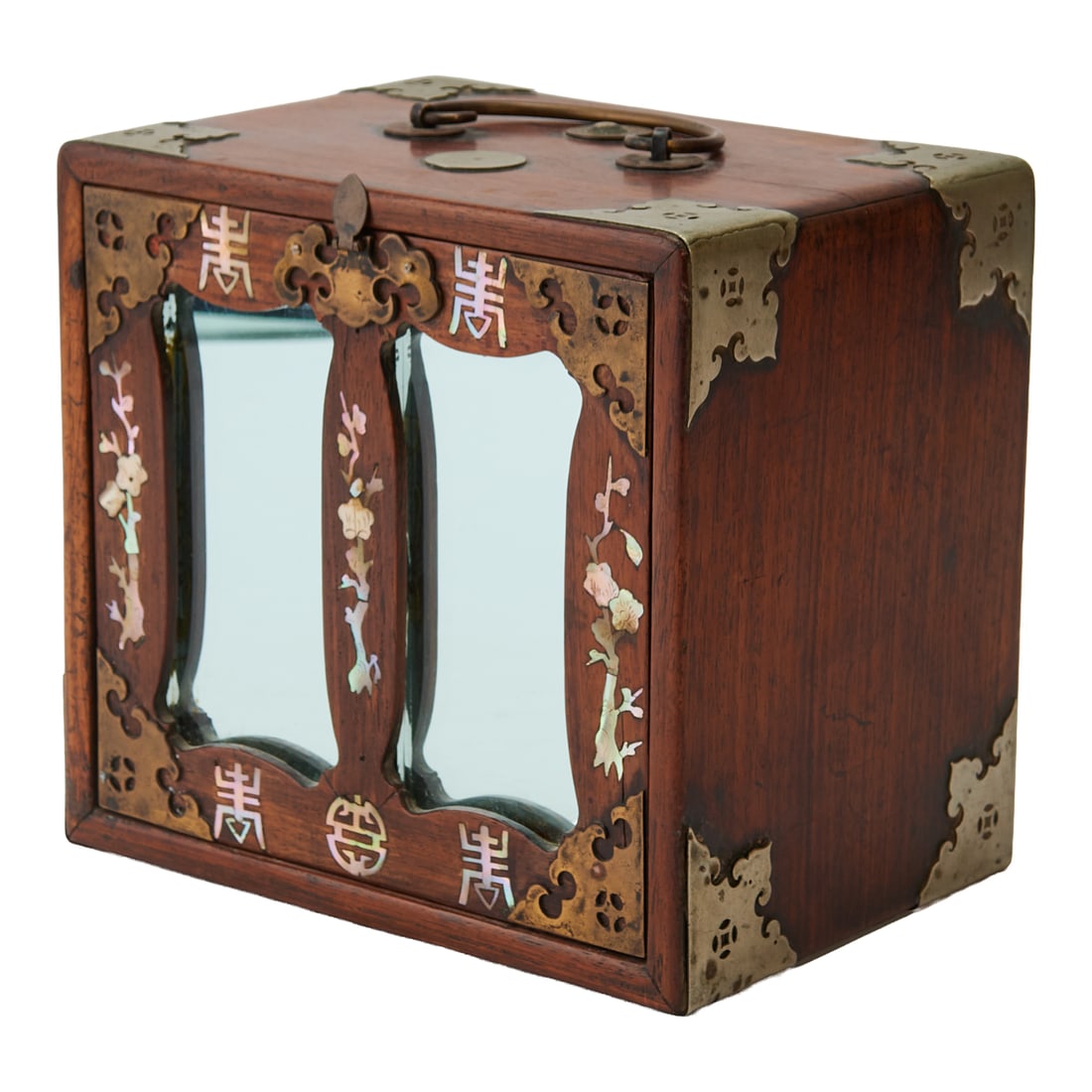 A Chinese Hardwood Jewelry and Dressing Box, Late Qing Dynasty (1 of 6)