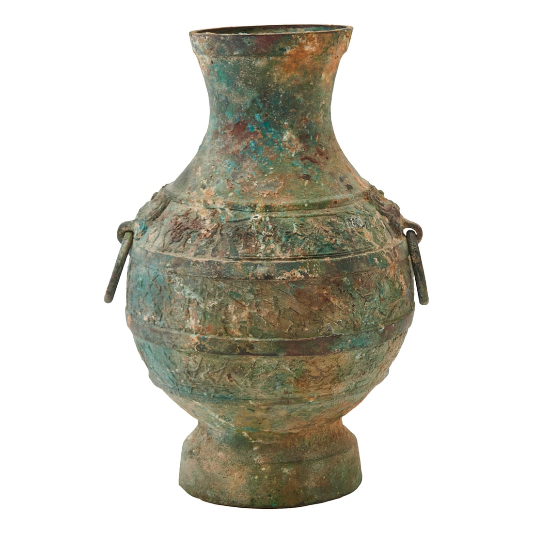 Chinese Bronze Vessel, Warring States Period: Chinese Bronze Vessel, Warring States Period. {Height 13 1/2 inches}.Notes: This lot includes a Certificate of Authenticity from Dragon Culture Gallery, Hong Kong/ New York.Provenance: From a longstan