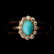 TURQUOISE, RUBY, DIAMOND, 14K YELLOW GOLD RINGS. - 2