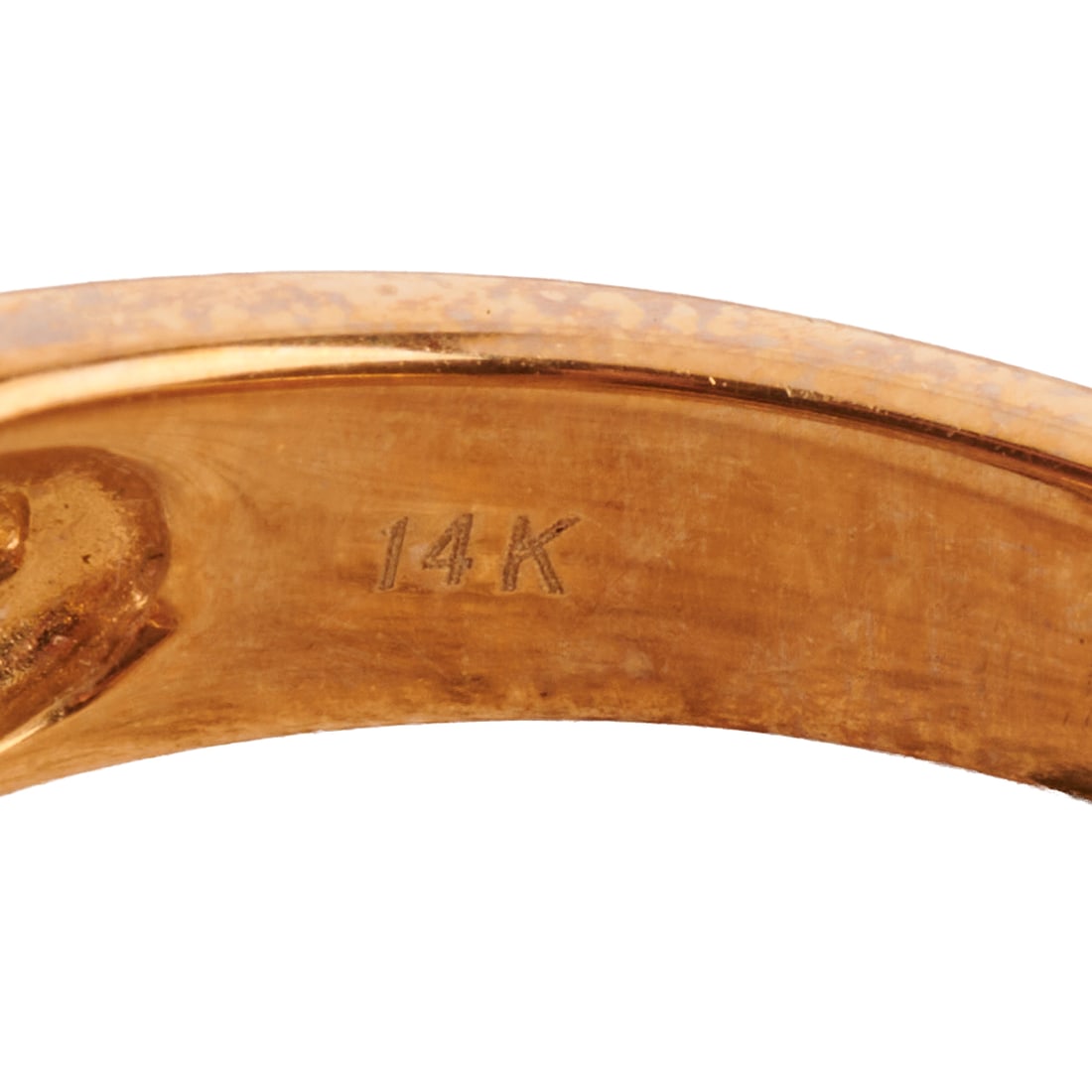 Fire Opal, Diamond, 14k Yellow Gold Ring - 4
