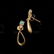 MULTI-STONE, DIAMOND, 14K GOLD JEWELRY SUITE. - 3