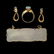 MULTI-STONE, DIAMOND, 14K GOLD JEWELRY SUITE. - 5