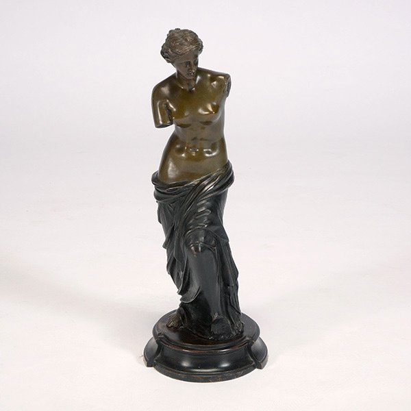 Bronze Figure of Venus de Milo: Bronze Figure of Venus de Milo, after the antique {Height 19 inches}