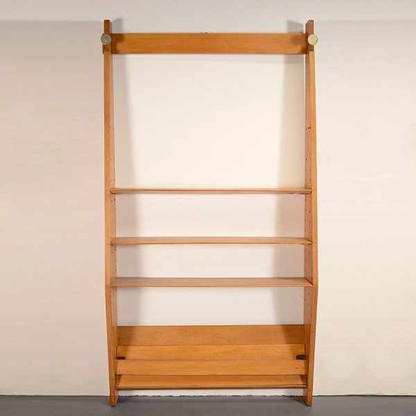 Italian Coat Rack with Adjustable Shelves.: Italian Coat Rack with Adjustable Shelves. In the manner of Ico Parisi.
