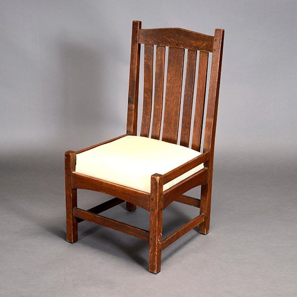 L. & J.G.Stickley Onondaga Chair: L. & J.G.Stickley Onondaga Chair Length: 19 inches, Width: 18 inches, Height: 37 inches