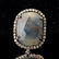 SAPPHIRE, DIAMOND, STERLING SILVER GILT EARRINGS. - 2