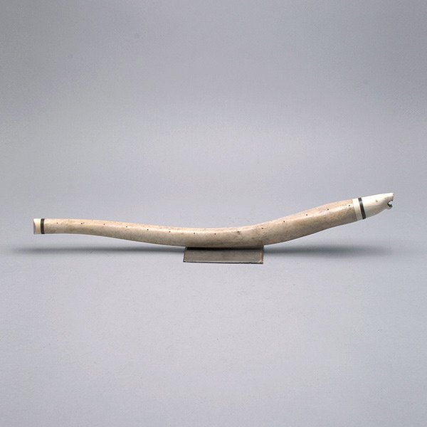Inuit Animal Form Cribbage Board with Baleen: Inuit Animal Form Cribbage Board with Baleen {Length 23 inches}