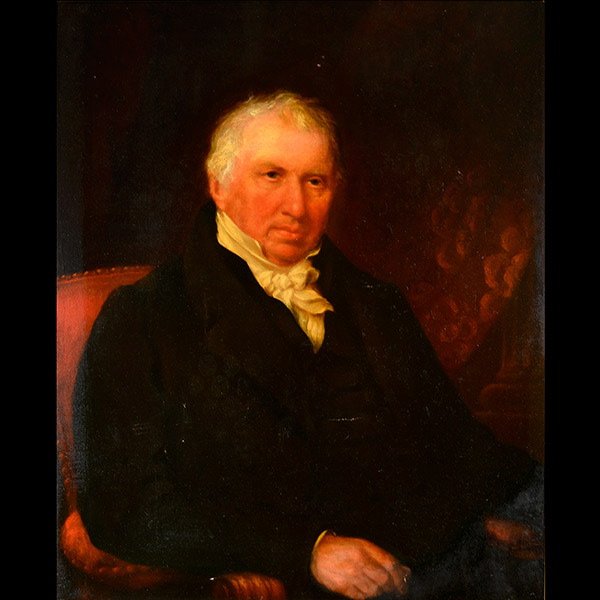 SCHOOL OF HENRY RAEBURN Portrait of a man: SCHOOL OF HENRY RAEBURN (British 1756 - 1823) Portrait of a Seated Gentleman. Oil on canvas. Canvas is relined. 35 x 28 inches.