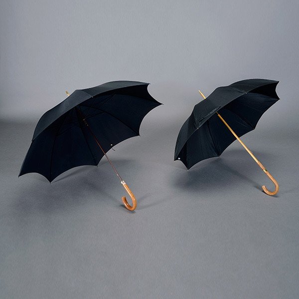 Two Vintage Umbrellas, Including one Hermes Paris: Two Vintage Umbrellas, Including one Hermes Paris and one English {Length of Hermes 35 inches}