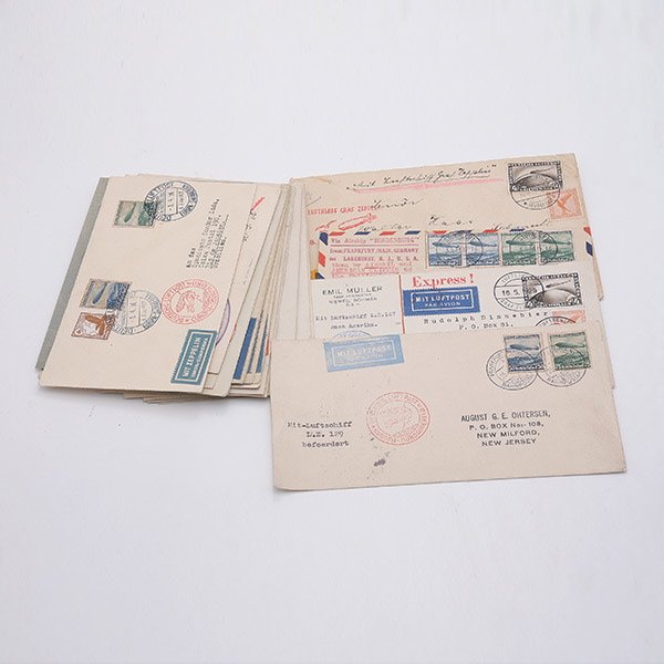 Lot of 22 German Flight Covers.: Lot of 22 German Flight Covers. Including "Graf Zeppelin" and "Hindenburg."