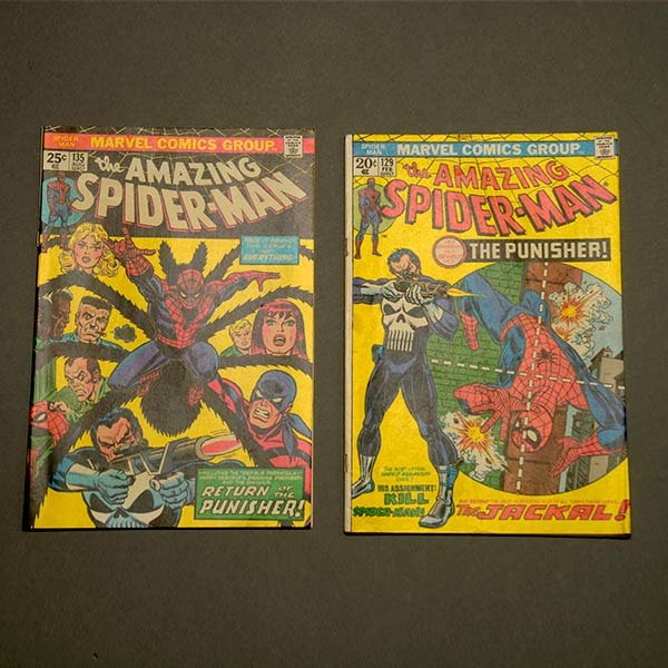 Amazing Spider-Man #129 & 135 VF.: Amazing Spider-Man #129 & 135 VF. Approximate condition of #129 is VF 8.0 and #135 is VF/NM 9.0. Both books are bagged and boarded.