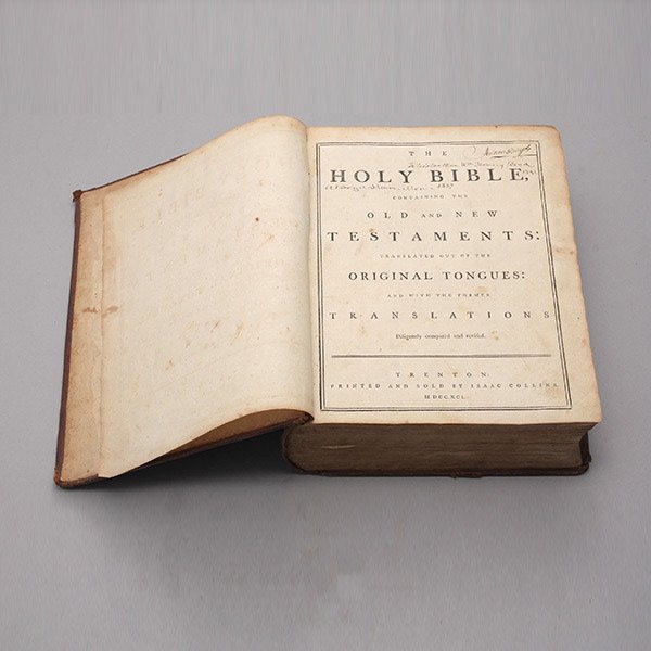 1791 Trenton Printed Bible, Isaac Collins: 1791 Trenton Printed Bible, Isaac Collins {Dimensions 11 x 9 inches}