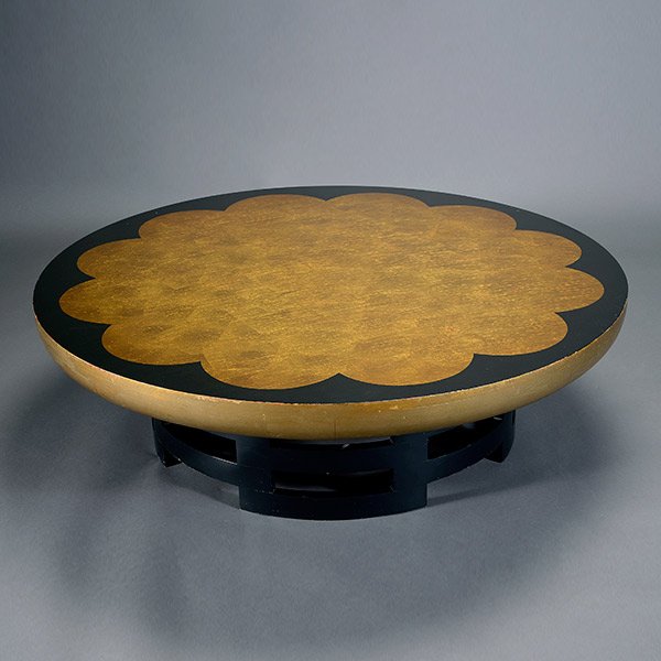 Kittenger Coffee Table. Gold Leaf Eames Era "Hollywood: Kittenger Coffee Table. Gold Leaf Eames Era "Hollywood Regency".