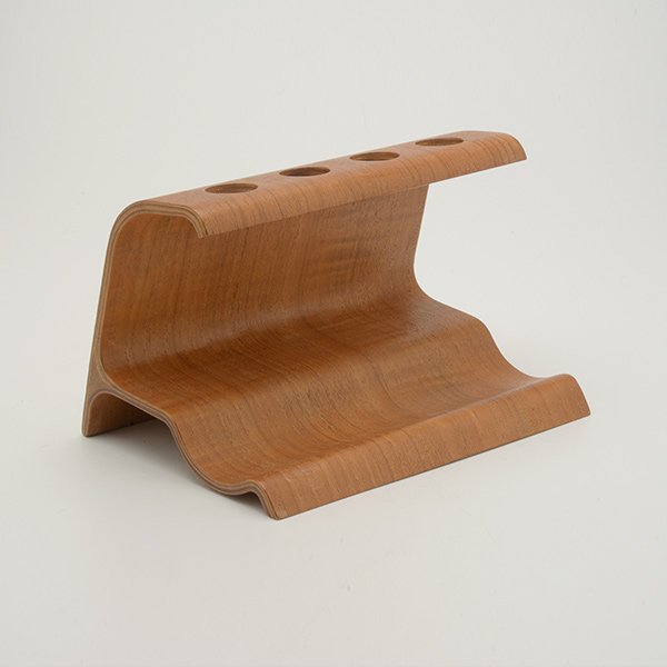Extremely Rare Charles Eames Design, Evans Molded: Extremely Rare Charles Eames Design, Evans Molded Plywood Division Pipe Holder. Similar design to Eames Teletone plywood radio facade. c.1946. See page 382 of Nuehart Eames Book.
