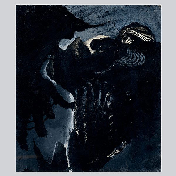 Robert Hudson Painting from Richmond Art Center.: Robert Hudson Painting from Richmond Art Center. Oil Painting. c.1958.