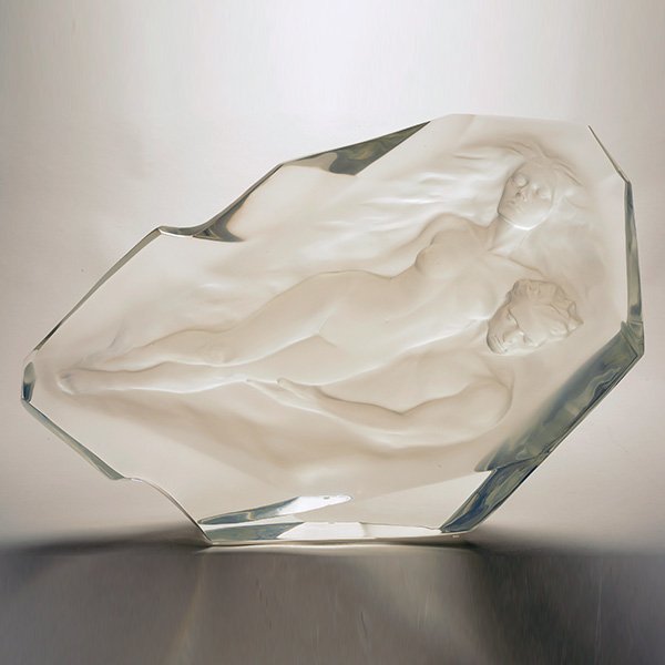 FREDERICK HART Acrylic Sculpture Eye of the Flame: FREDERICK HART American 1943-1999 Eye of the Flame 1986 Acrylic Resin 16 1/4 x 25 inches / 41.5 x 63.5 cm Initialed, dated and numbered " F.H 1986 206/300 CA.i" and signed "Hart"