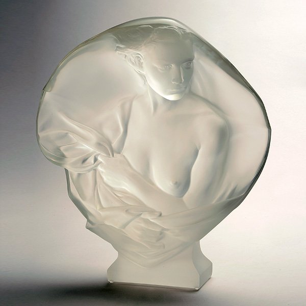 FREDERICK HART Acrylic Sculpture Contemplation: FREDERICK HART American 1943-1999 Contemplation 1985 Acrylic Resin 17 1/2 x 16 1/4 inches x 44.5 x 41.5 cm Initialed, dated and numbered "FH BC 1985 139/300"