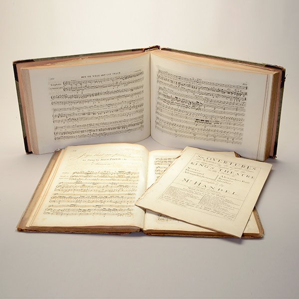 Three Books of Music by German Composer George Frideric: Three Books of Music by German Composer George Frideric Handel: Comprising one volume of The Beauties of Handel by Joseph Corfe, London; Collections of Songs, Duets & Trios, printed by J. Buckinger, L