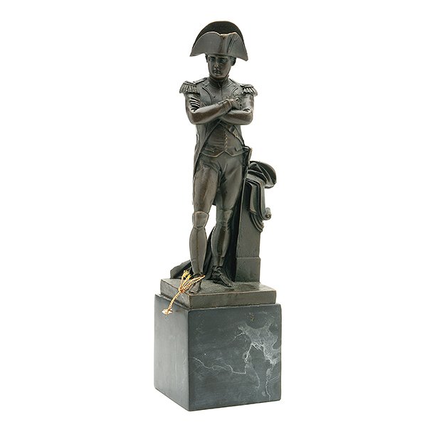 After Louis-Simon Boizot Bronze of Napoleon: After Louis-Simon Boizot (French 1743-1809) Bronze of Napoleon, inscribed "Paris Boizot" {Height 12 inches}