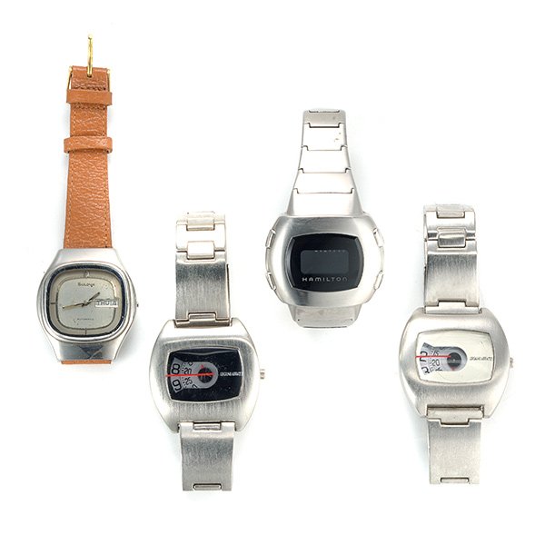 4 Wristwatches Includ. Hamilton, Bulova & 2 by Luciano: Four Wristwatches Including Hamilton, Bulova And Two By Luciano Abbate.